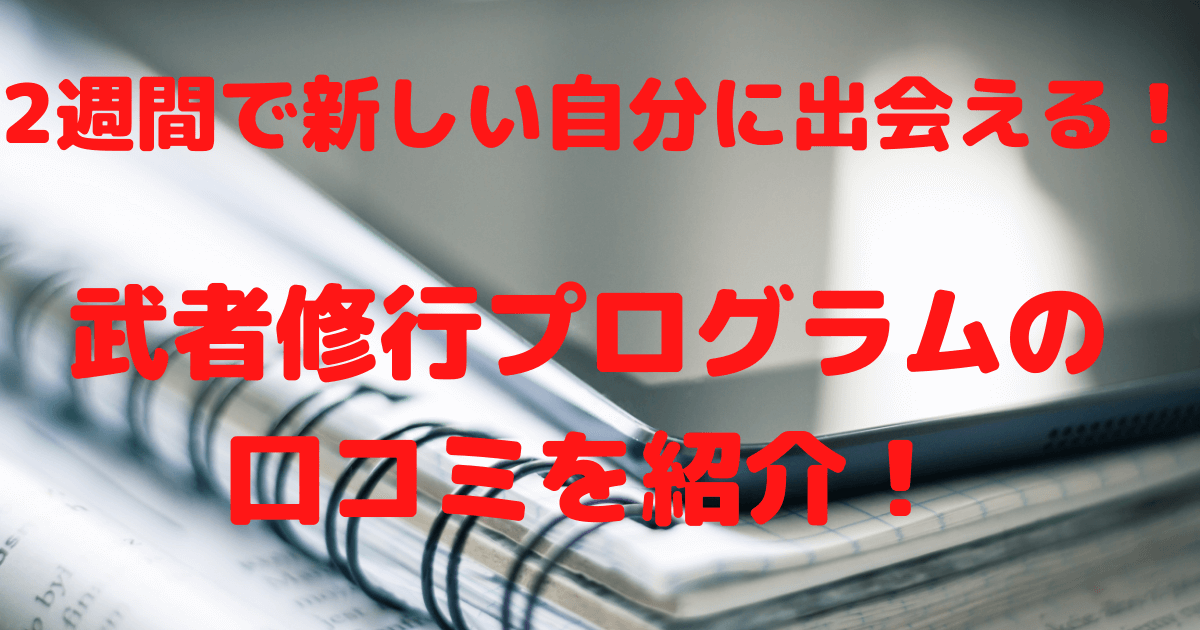 2週間で新しい自分に出会える 武者修行プログラムの口コミを紹介 のにえいご Toeic800点で人生変わった